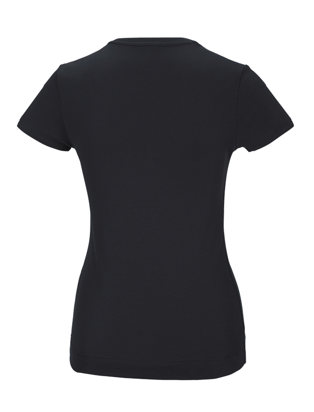Thèmes: e.s. T-shirt fonctionnel poly cotton, femmes + noir 1