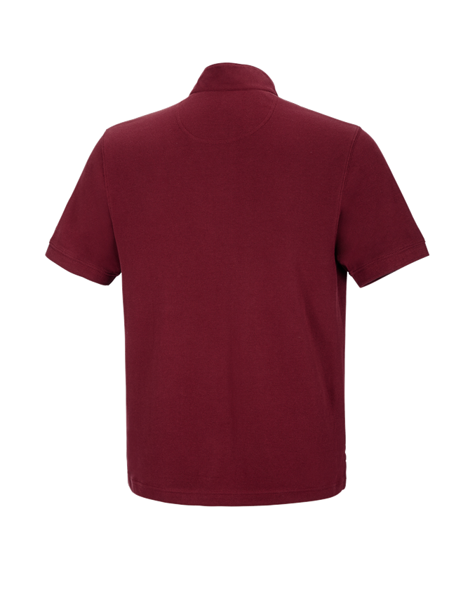 Schreiner / Tischler: e.s. Polo-Shirt cotton Mandarin + rubin 1
