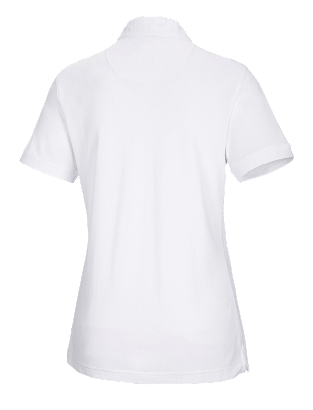 Schreiner / Tischler: e.s. Polo-Shirt cotton Mandarin, Damen + weiß 1