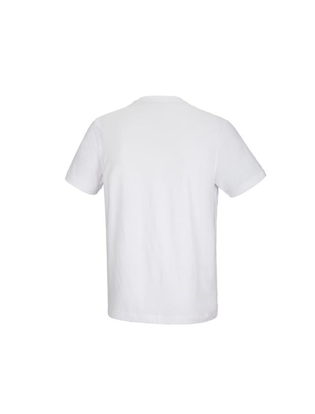 Shirts & Co.: e.s. T-Shirt cotton stretch Pocket + weiß 3