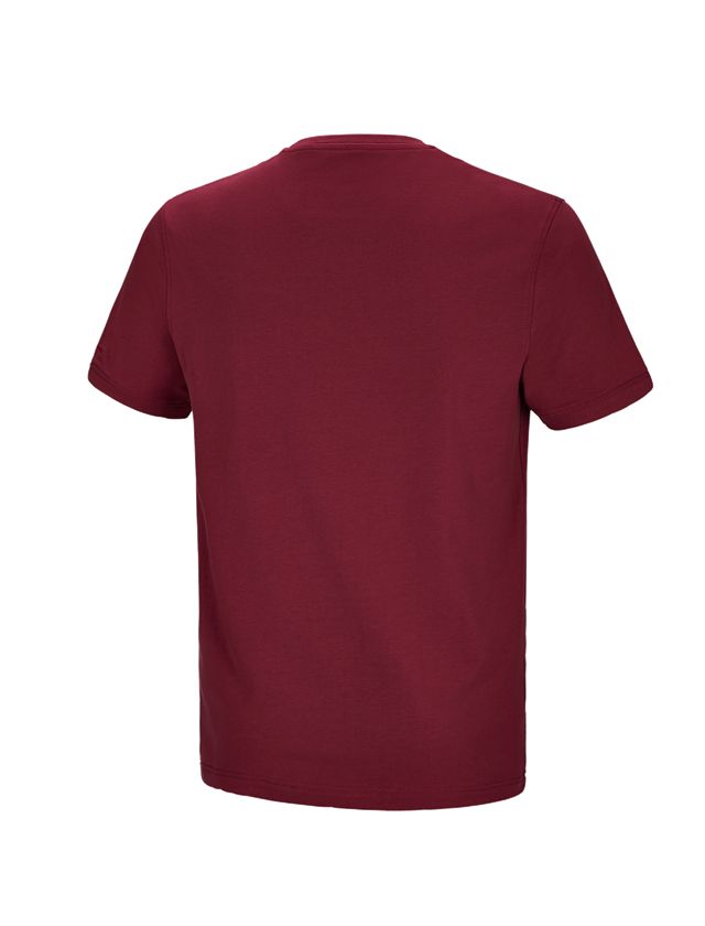 Thèmes: e.s. T-shirt cotton stretch Pocket + bordeaux 1