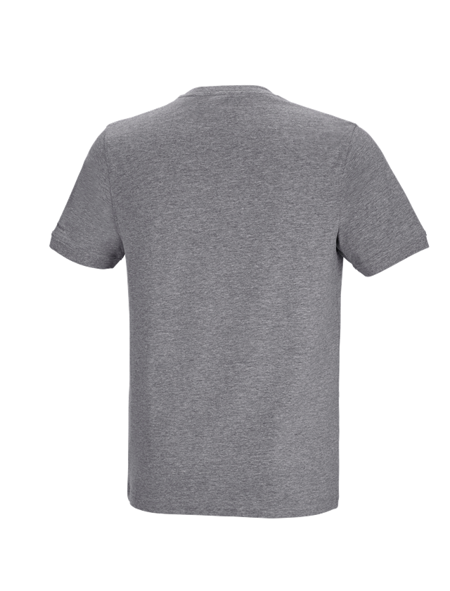 Thèmes: e.s. T-shirt cotton stretch Pocket + gris mélange 1