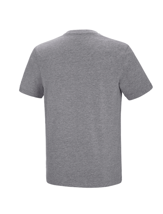 Galabau / Forst- und Landwirtschaft: e.s. T-Shirt cotton stretch V-Neck + graumeliert 3