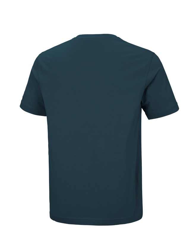 Menuisiers: e.s. T-shirt cotton stretch V-Neck + bleu marin 1
