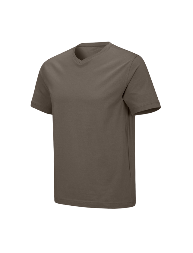 Menuisiers: e.s. T-shirt cotton stretch V-Neck + pierre 2