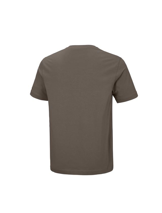 Menuisiers: e.s. T-shirt cotton stretch V-Neck + pierre 3