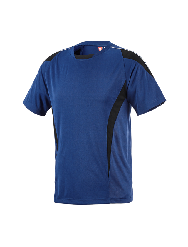 Shirts & Co.: e.s. Funktions-T-Shirt poly Silverfresh + kornblau/schwarz 1