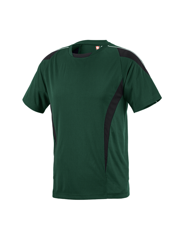 Shirts & Co.: e.s. Funktions-T-Shirt poly Silverfresh + grün/schwarz 2