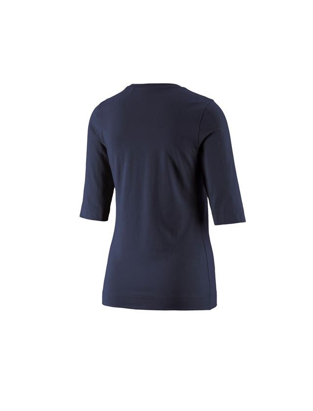 Installateur / Klempner: e.s. Shirt 3/4-Arm cotton stretch, Damen + dunkelblau 1