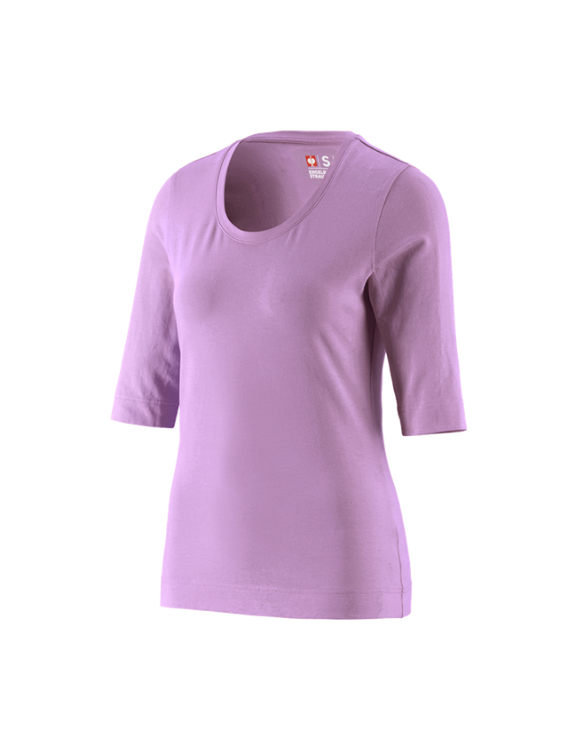 Themen: e.s. Shirt 3/4-Arm cotton stretch, Damen + lavendel