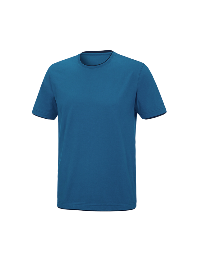 Horti-/ Sylvi-/ Agriculture: e.s. T-Shirt cotton stretch Layer + atoll/bleu foncé 2