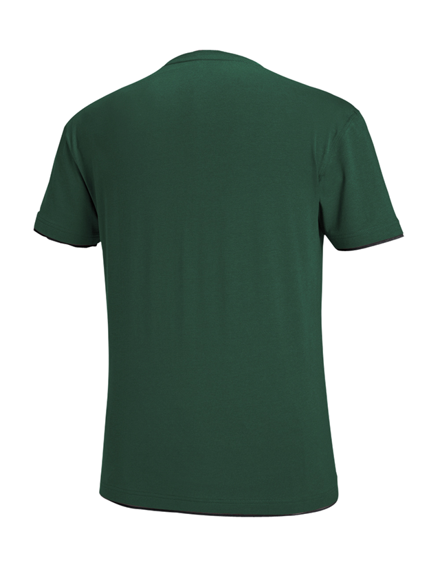 Menuisiers: e.s. T-Shirt cotton stretch Layer + vert/noir 3