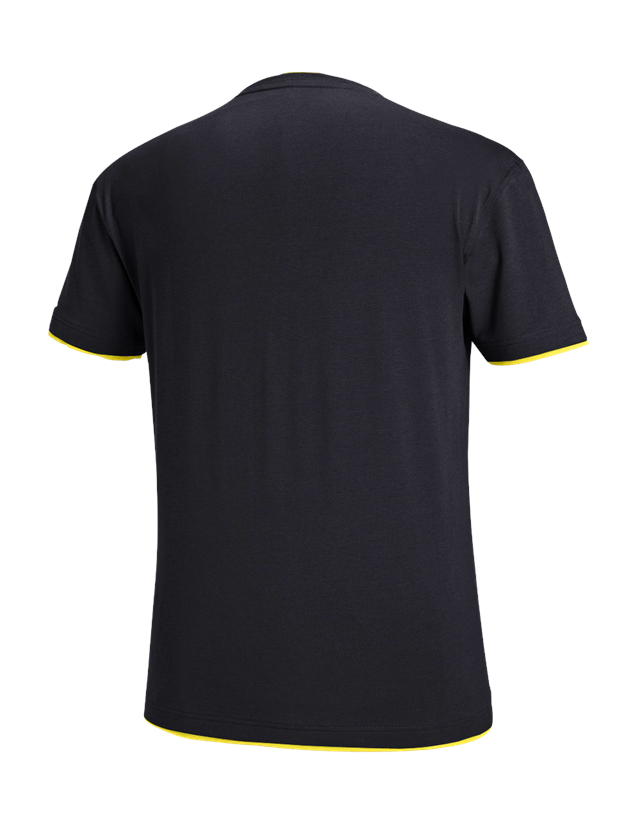 Menuisiers: e.s. T-Shirt cotton stretch Layer + saphir/cédrat 1
