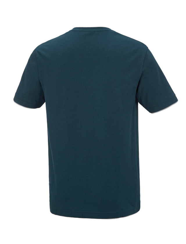 Themen: e.s. T-Shirt cotton stretch Layer + seeblau/platin 1