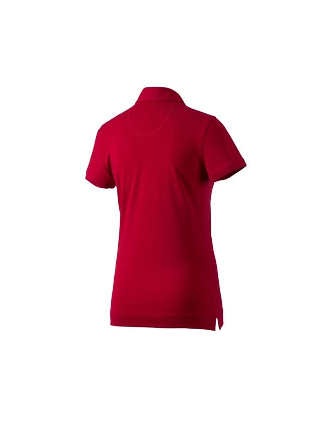 Menuisiers: e.s. Polo cotton stretch, femmes + rouge vif 1