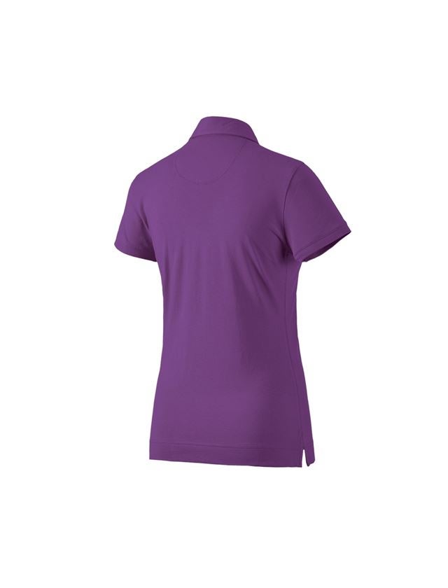 Menuisiers: e.s. Polo cotton stretch, femmes + violet 1
