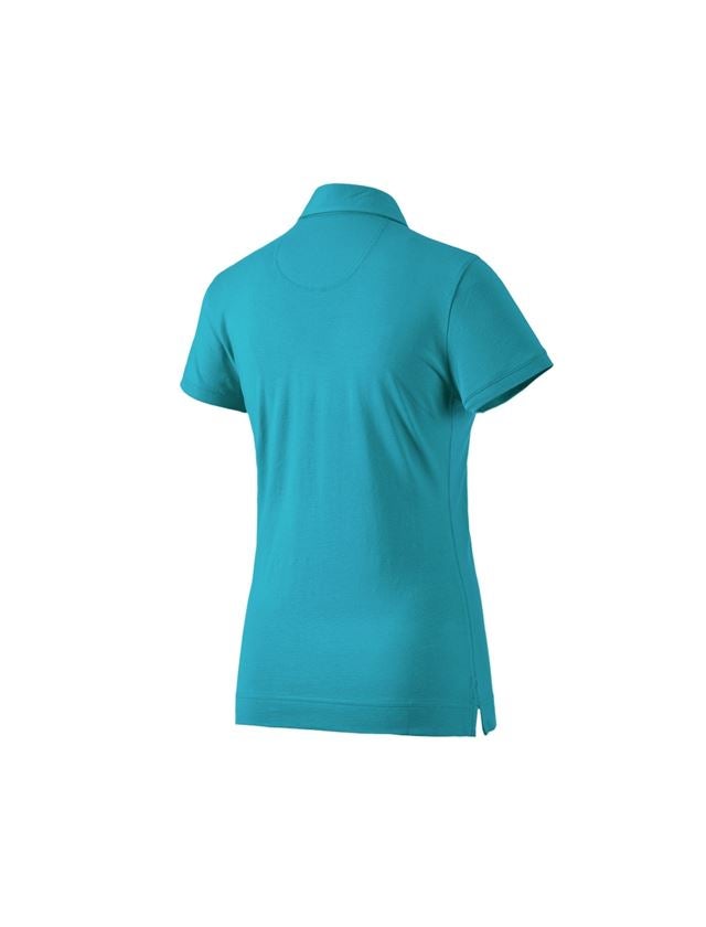 Installateur / Klempner: e.s. Polo-Shirt cotton stretch, Damen + ozean 1