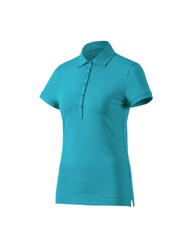 Schreiner / Tischler: e.s. Polo-Shirt cotton stretch, Damen + ozean