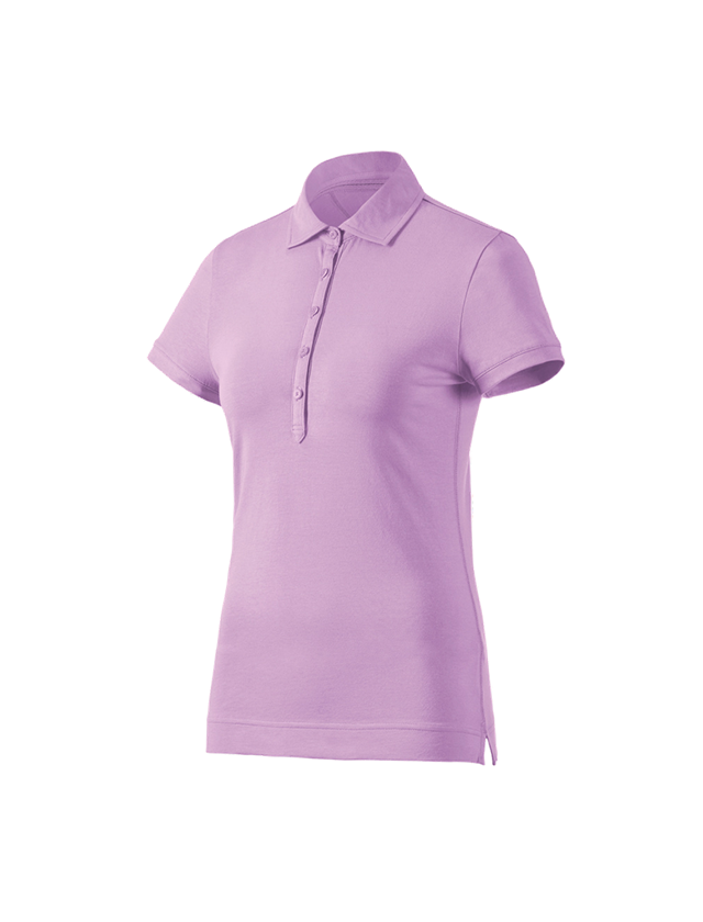 Shirts & Co.: e.s. Polo-Shirt cotton stretch, Damen + lavendel