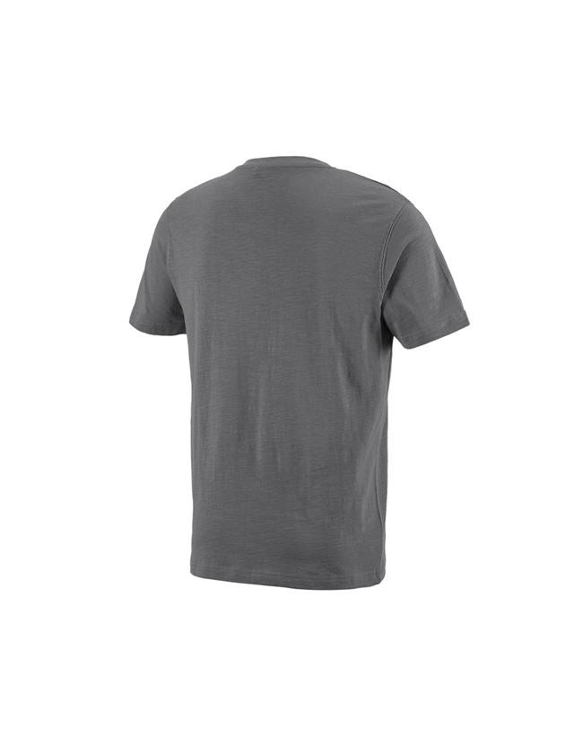 Themen: e.s. T-Shirt cotton slub V-Neck + zement 1