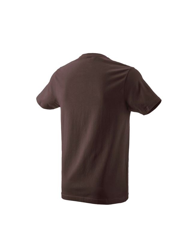 Hauts: e.s. T-Shirt 1908 + marron/blanc 3