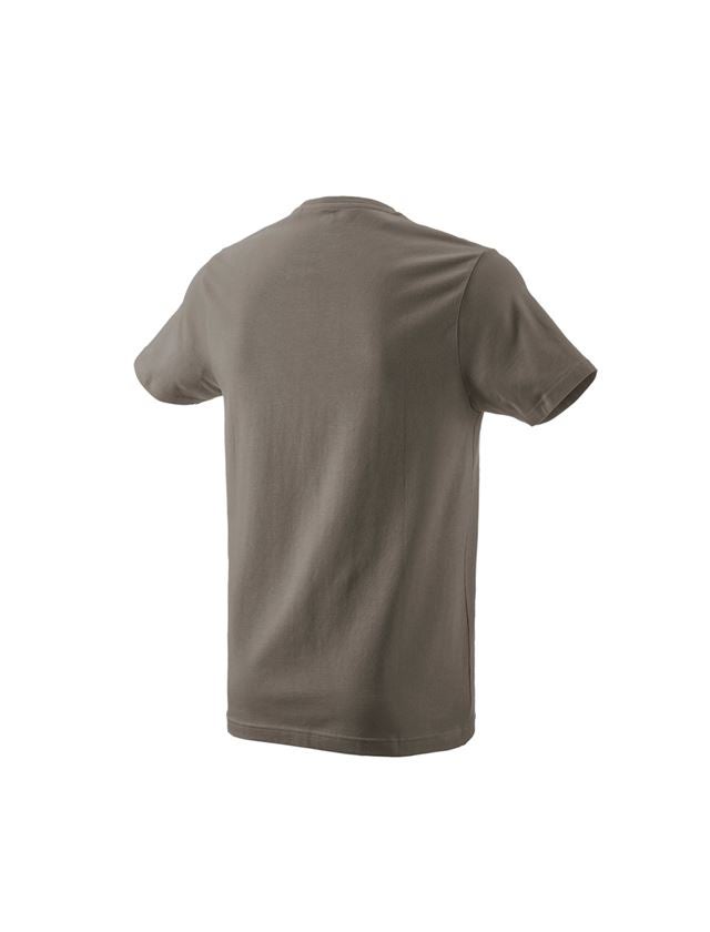 Shirts & Co.: e.s. T-Shirt 1908 + stein/weiß 1