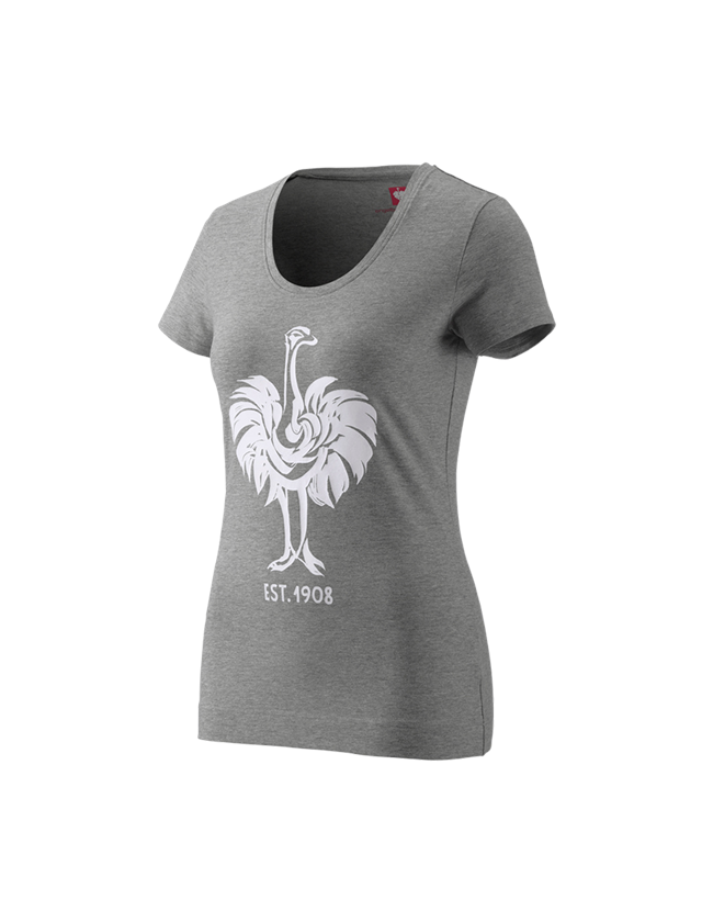 Thèmes: e.s. T-Shirt 1908, femmes + gris mélange/blanc