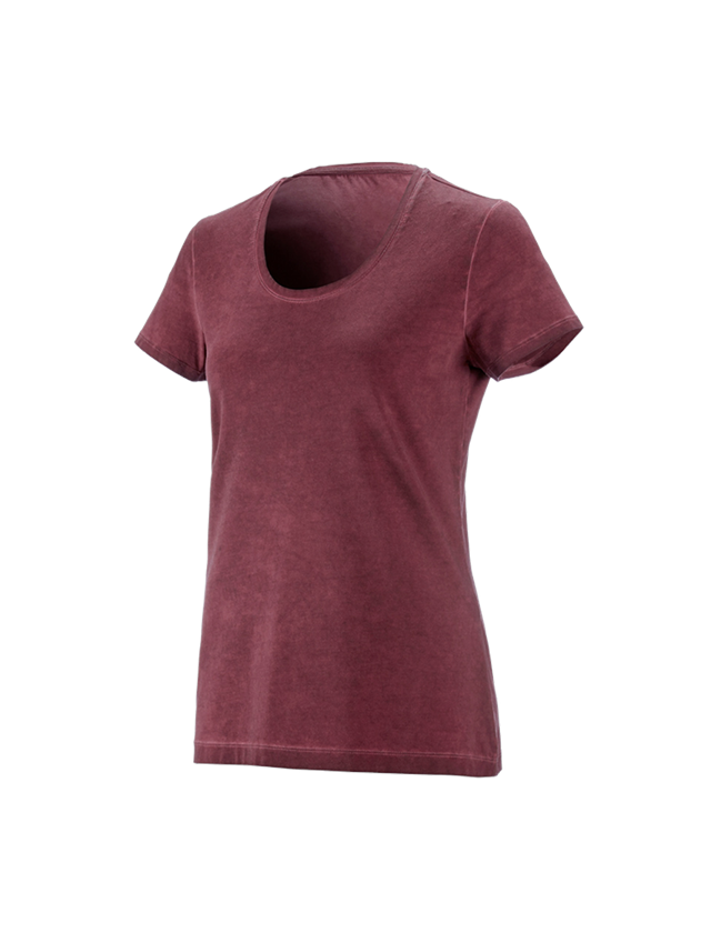 Galabau / Forst- und Landwirtschaft: e.s. T-Shirt vintage cotton stretch, Damen + rubin vintage 1
