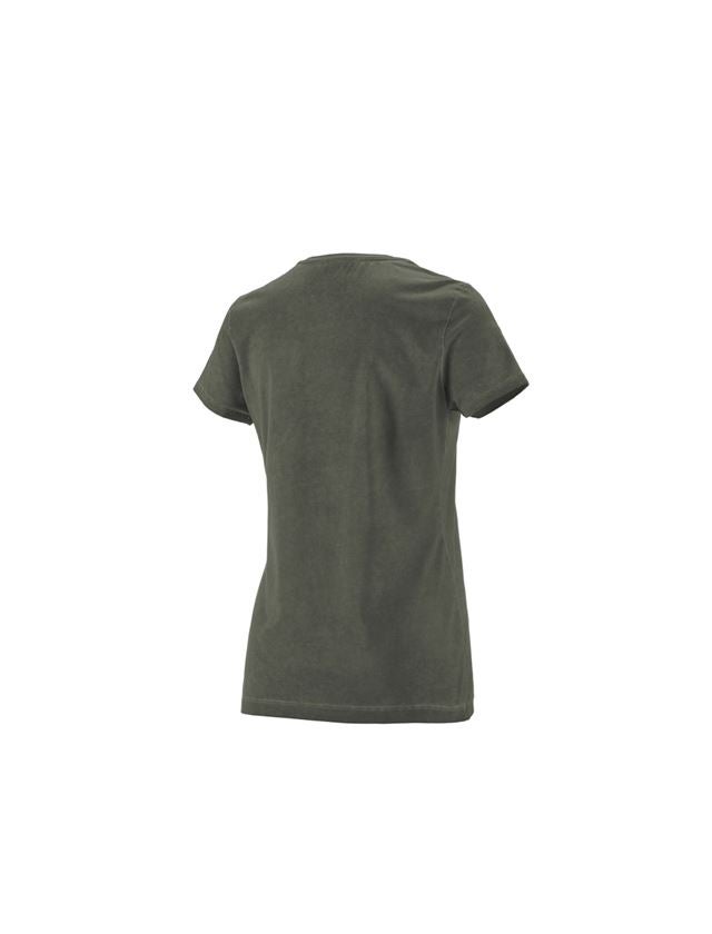 Schreiner / Tischler: e.s. T-Shirt vintage cotton stretch, Damen + tarngrün vintage 4