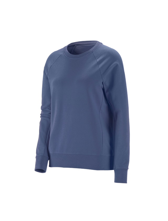 Menuisiers: e.s. Sweatshirt cotton stretch, femmes + cobalt