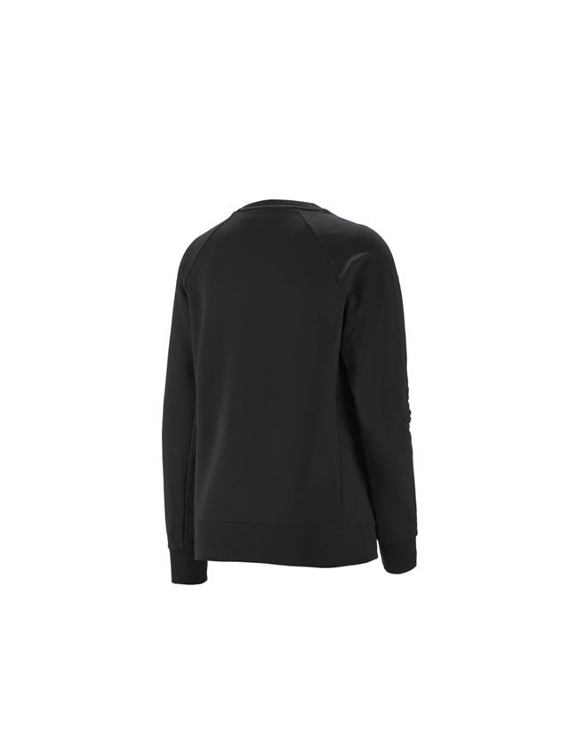Themen: e.s. Sweatshirt cotton stretch, Damen + schwarz 1