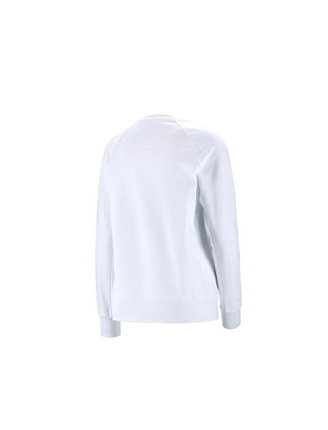 Thèmes: e.s. Sweatshirt cotton stretch, femmes + blanc 1
