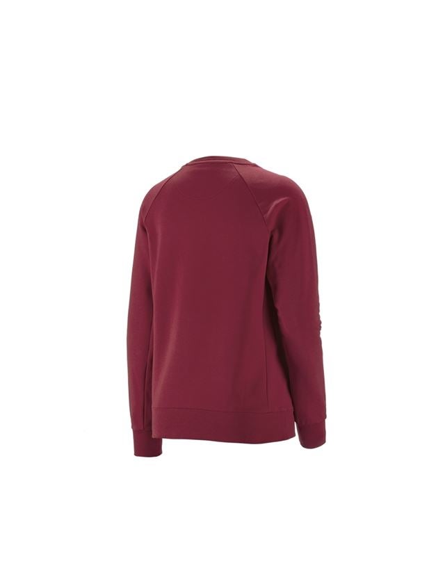 Schreiner / Tischler: e.s. Sweatshirt cotton stretch, Damen + bordeaux 1