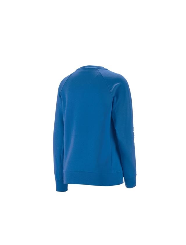 Thèmes: e.s. Sweatshirt cotton stretch, femmes + bleu gentiane 1