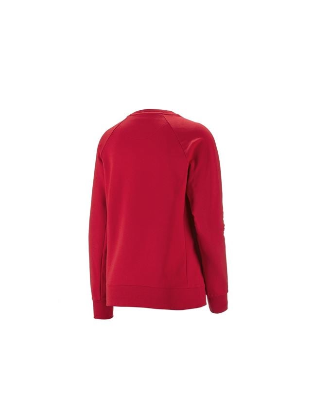 Schreiner / Tischler: e.s. Sweatshirt cotton stretch, Damen + feuerrot 1