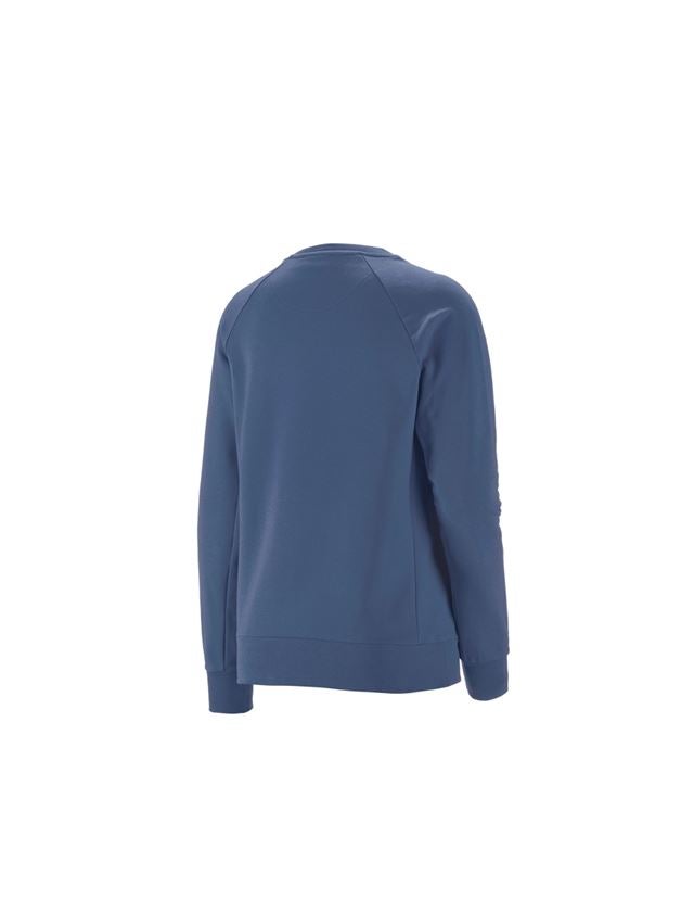Menuisiers: e.s. Sweatshirt cotton stretch, femmes + cobalt 1