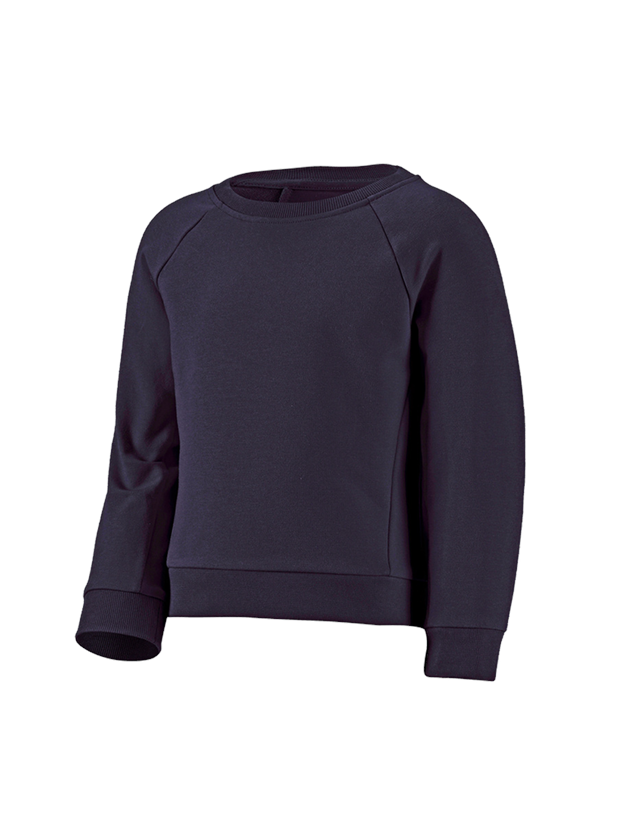 Hauts: e.s. Sweatshirt cotton stretch, enfants + bleu foncé 2