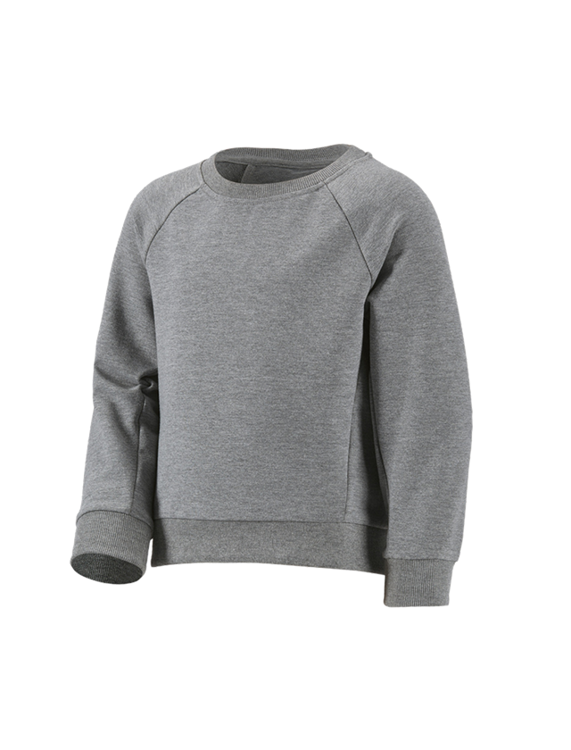 Hauts: e.s. Sweatshirt cotton stretch, enfants + gris mélange 2
