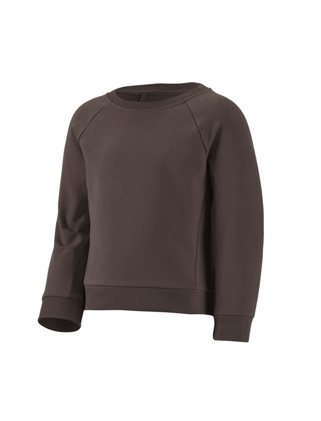 Thèmes: e.s. Sweatshirt cotton stretch, enfants + marron 1