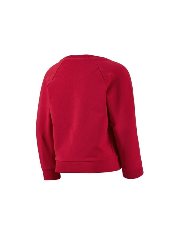 Thèmes: e.s. Sweatshirt cotton stretch, enfants + rouge vif 1