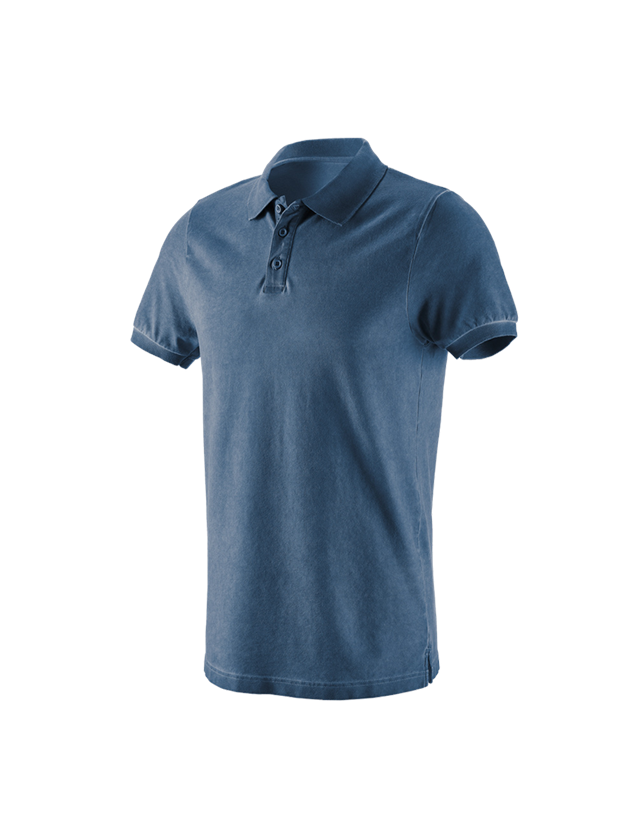 Schreiner / Tischler: e.s. Polo-Shirt vintage cotton stretch + antikblau vintage 1
