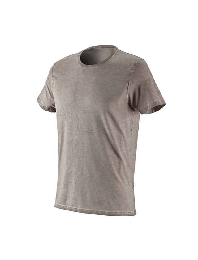 Shirts & Co.: e.s. T-Shirt vintage cotton stretch + taupe vintage 3