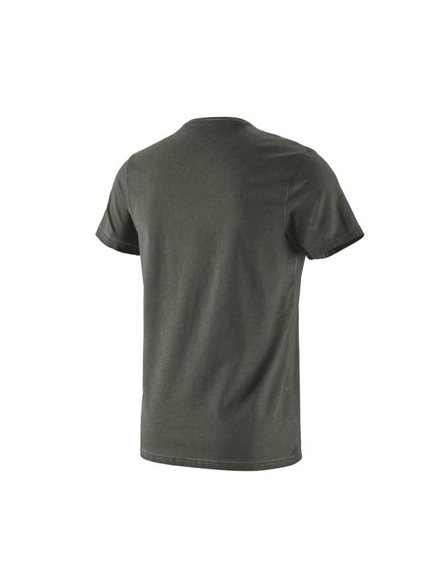 Menuisiers: e.s. T-Shirt vintage cotton stretch + vert camouflage vintage 6