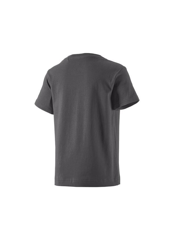 Hauts: e.s. T-shirt cotton stretch, enfants + anthracite 1