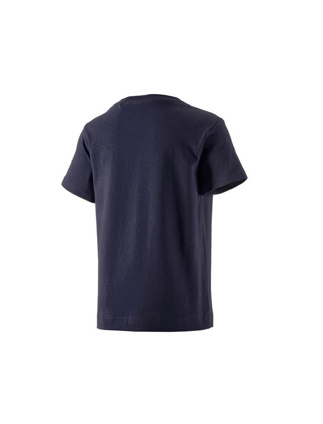 Shirts & Co.: e.s. T-Shirt cotton stretch, Kinder + dunkelblau 3