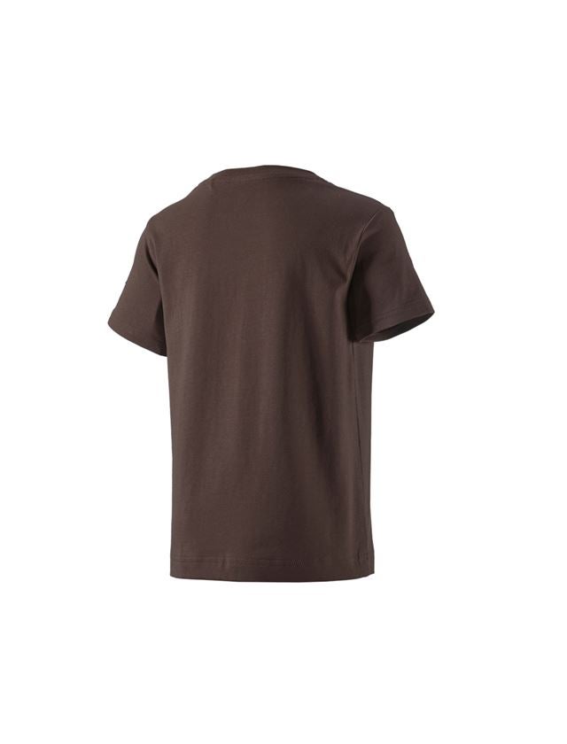 Thèmes: e.s. T-shirt cotton stretch, enfants + marron 2