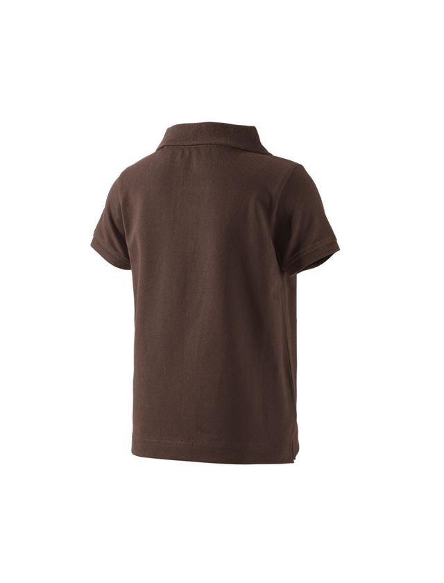 Shirts & Co.: e.s. Polo-Shirt cotton stretch, Kinder + kastanie 2