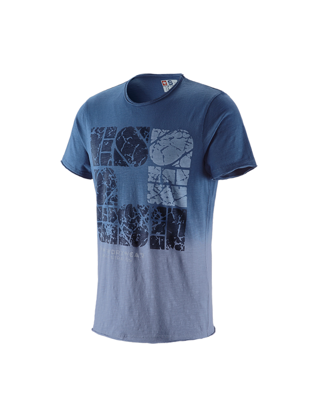Thèmes: e.s. T-Shirt denim workwear + bleu antique vintage