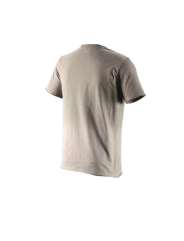 Hauts: e.s. T-Shirt denim workwear + taupe vintage 1