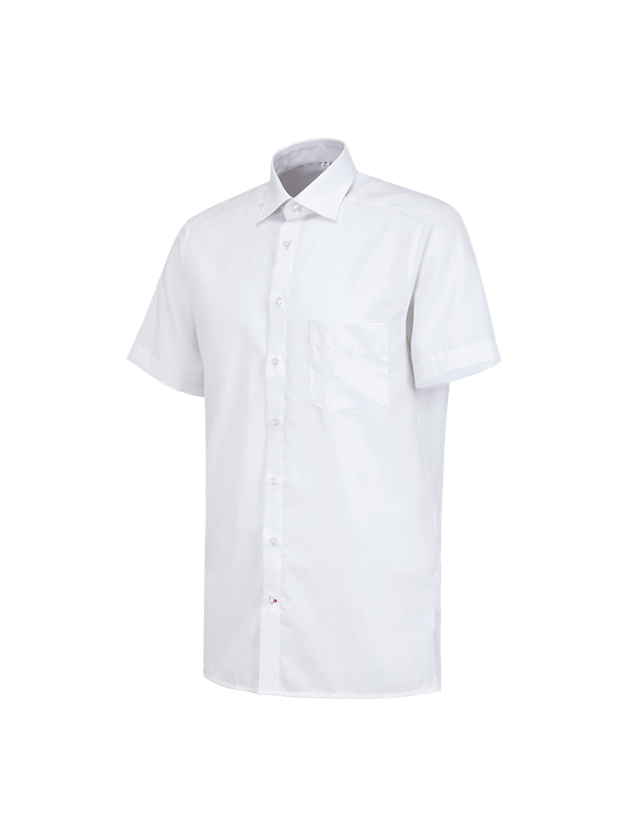 Thèmes: Chemise de travail e.s.comfort, à manches courtes + blanc